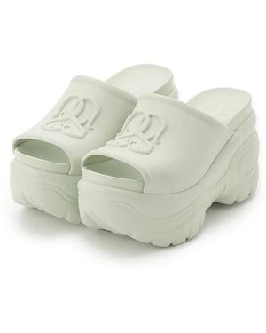 SNIDEL Trendy Thick Sole Slip-On Clogs - White
