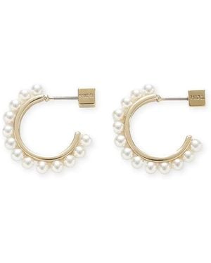 SNIDEL Pearl Bead Earrings - White