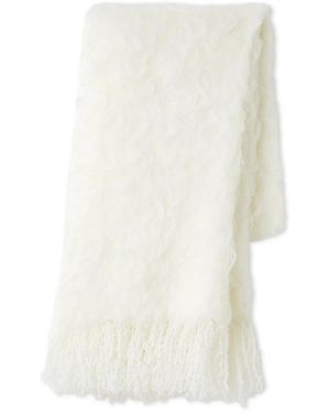 SNIDEL Fluffy Feather Long Scarf - White