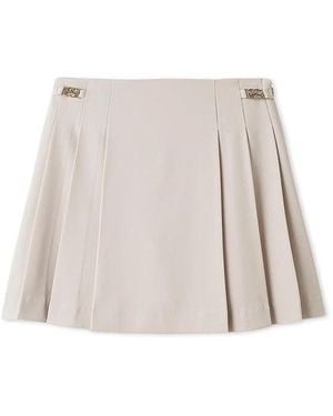 SNIDEL Pleated Mini Skort - Natural