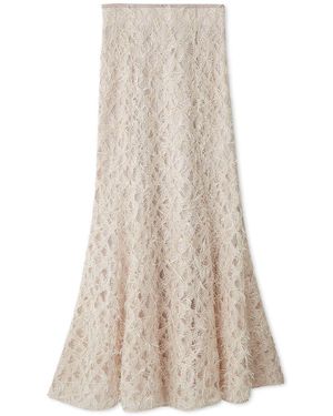 SNIDEL Lace Jacquard Skirt - Natural