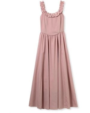 SNIDEL Open-Back Designed Dress - Pink