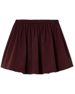 SNIDEL [Ny Exclusive] Taffeta Mini Skort - Red