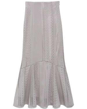 SNIDEL Lace Mermaid Maxi Skirt - Gray