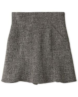 SNIDEL Hem Flared Ska Shorts - Gray