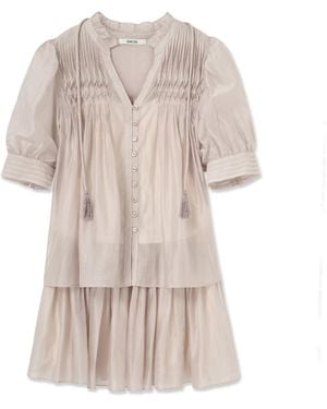 SNIDEL Embroidered Top & Skirt Set - White