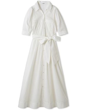 SNIDEL Safari Shirt Dress - White