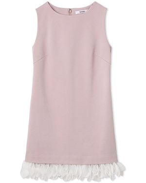 SNIDEL Sleeveless Mini Dress With Statement Ruffle Trim - Pink