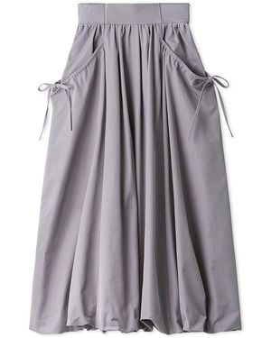 SNIDEL Elastic Waist Balloon Skirt - Purple