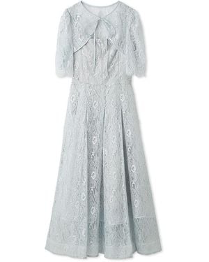 SNIDEL Lace Bolero Dress - Gray