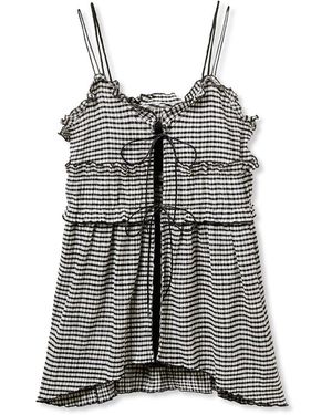 SNIDEL Frill Camisole & Bikini Set - Black