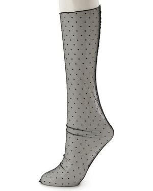 SNIDEL Sheer Socks - Gray