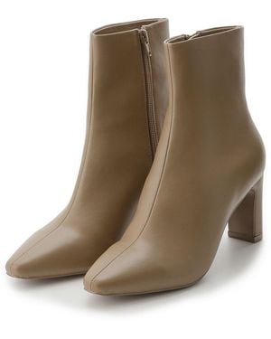 SNIDEL Fitted Ankle Boots - Natural
