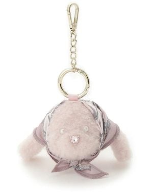 SNIDEL Scarf Motif Charm - Pink
