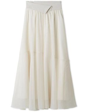 SNIDEL Organdie Circular Skirt - White