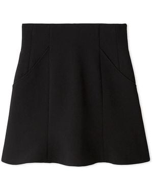 SNIDEL Hem Flared Ska Shorts - Black