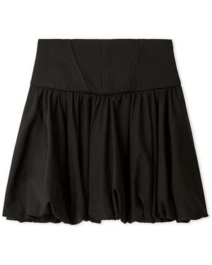 SNIDEL Balloon Mini Skirt - Black