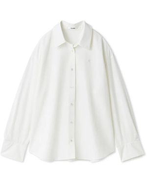 SNIDEL Lumishade Uv Oversized Shirt - White