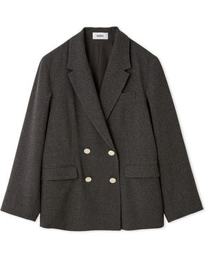 SNIDEL Sustainable Metal Button Tailored Jacket - Black