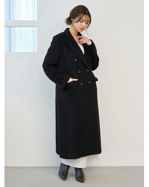 SNIDEL [High Quality Collection] Chester Long Coat - Black
