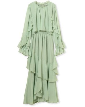 SNIDEL Blouse Layered Frill Dress - Green