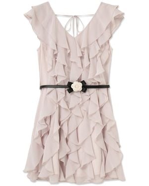 SNIDEL Daisy Flare Mini Dress - Pink
