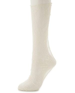 SNIDEL Sheer Socks - White