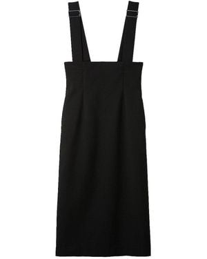 SNIDEL Two Way Suspender Pencil Skirt - Black