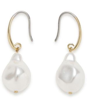 SNIDEL Pearl Variegated Earrings - White