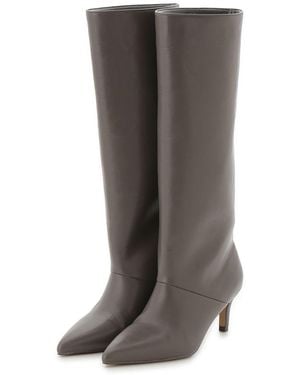 SNIDEL Pointed-Toe Heeled Knee-High Boots - Gray