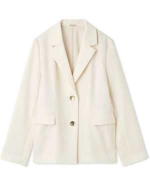 SNIDEL Minimalist Lightweight Lined Blazer - White