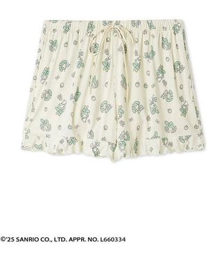 SNIDEL [My Melody] All-Over Print Shorts - White