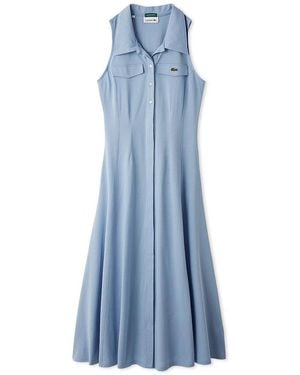 SNIDEL Lacoste Sleeveless Polo Dress - Blue