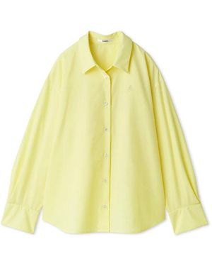 SNIDEL Lumishade Uv Oversized Shirt - Yellow