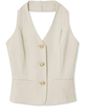 SNIDEL Sustainable Halter Vest - Natural