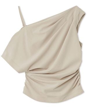 SNIDEL Off-Shoulder Drape Blouse - White