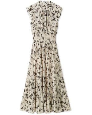 SNIDEL Sustainable Ruffle-Detail Dress - Natural