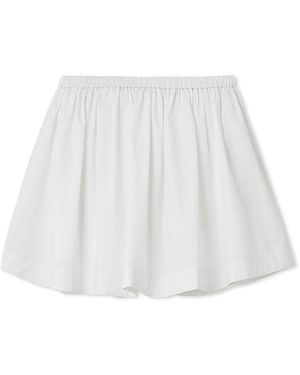 SNIDEL [Ny Exclusive] Taffeta Mini Skort - White