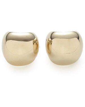 SNIDEL Rounded Drop Hoop Earrings - White