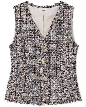 SNIDEL Tweed Vest - Gray