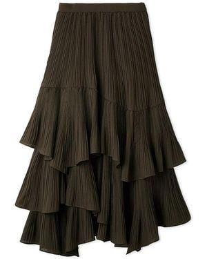 SNIDEL Tiered Maxi Skirt - Gray