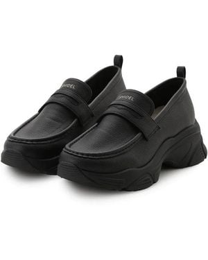 SNIDEL Sneaker Sole Loafers - Black