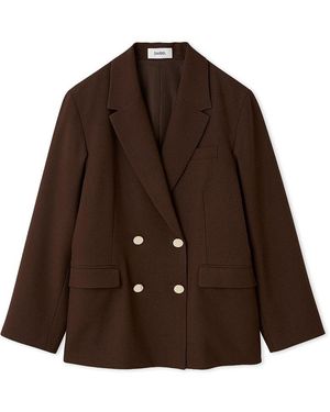 SNIDEL Sustainable Metal Button Tailored Jacket - Brown