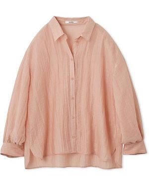 SNIDEL Sheered Shirt - Pink
