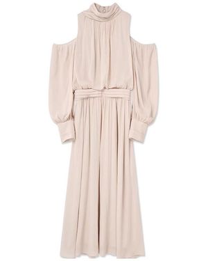 SNIDEL Cold-Shoulder Dress - Natural