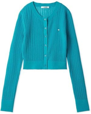 SNIDEL Sheer Cardigan - Blue