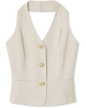 SNIDEL Sustainable Halter Vest - Natural