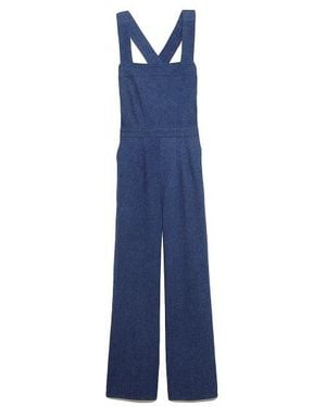 SNIDEL Cross Back Wide Leg Jumpsuit - Blue