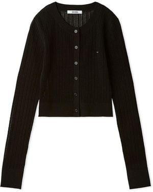 SNIDEL Sheer Cardigan - Black