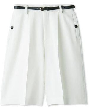 SNIDEL Belted Shorts - White